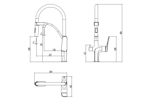 Смеситель Lemark Comfort LM3074C-White для кухни, с гибким изливом, с подключ. к фильтру питьевой во - 2