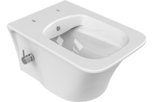 Унитаз подвесной с функцией биде Boheme Mirage с крышкой белый - 2