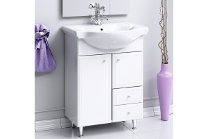 Тумба для комплекта Aqwella Барселона Люкс 65 с бельевой корзиной - 2