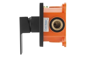 Swedbe Platta Смеситель встраиваемый подключение на 1 выход в монтажном боксе, цвет: черный 5522B - 2