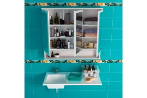 Раковина над стиральной машиной Санта Лидер 100 L белый - 3