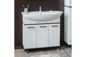 Тумба для комплекта Sanflor Толедо 85 венге, северное дерево светлое