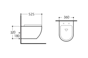 Унитаз подвесной Aquatek Европа 52.5 белый с сиденьем микролифт (AQ1901-00) - 2