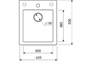 Мойка кухонная Lava Q3 camel (сафари) - 3