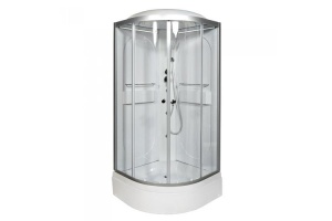 Душевая кабина Deto L 90х90 с гидромассажем, хром (L590LED+GM) - 2