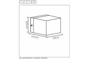 Настенный светильник Lucide Devi 09201/01/30 - 3