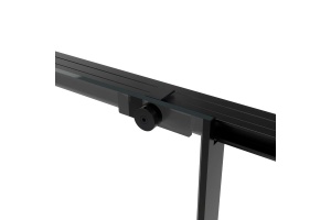 Душевой уголок Vincea Slim Soft 100х90 профиль черный стекло прозрачное  - 3
