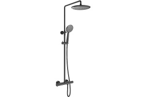 Душевая стойка Vincea Desire вороненая сталь