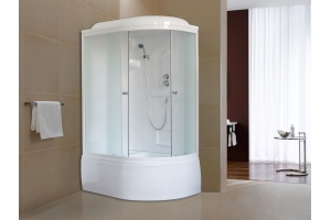 Душевая кабина Royal Bath 120х80 L профиль белый стекло матовое - 2