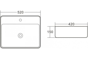 Раковина BelBagno BB1367 - 3