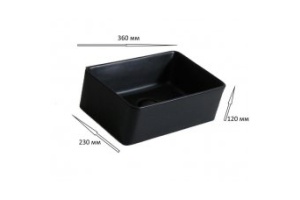 Раковина накладная Ceramalux N черный (6230MB) - 2