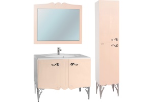 Тумба с раковиной Bellezza Эстель 90 бежевая - 3