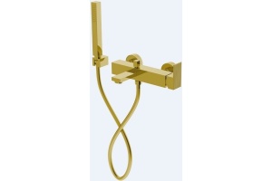 Смеситель для ванны Cezares Prizma с ручным душем, золото (PRIZMA-VDM-03/24)