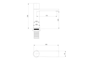 Смеситель для раковины Abber Rund хром - 3