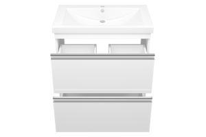 Тумба под раковину Misty Ингрид 75 белая глянцевая - 2