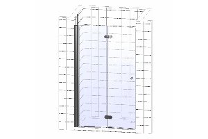 Душевая дверь в нишу Wasserkraft Weser 78F04 90 см - 3