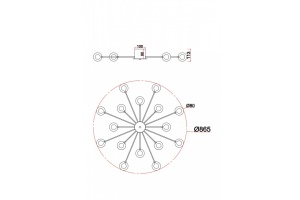 Потолочная люстра Freya Celebrity FR5242CL-16B1 - 3