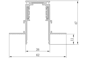 Трек встраиваемый Feron CABM1001 41965 - 2