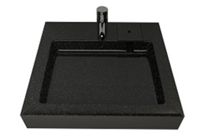 Раковина Stella Polar Солярис 60х50 на стиральную машину черный