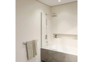 Шторка на ванну RGW Screens SC-109 80x150 профиль хром стекло прозрачное - 2