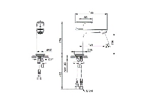 Смеситель для раковины Ideal Standard Connect Air хром - 2