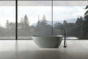 Ванна из искусственного камня Abber Dortmund 170х75 светло - серый матовый - 3