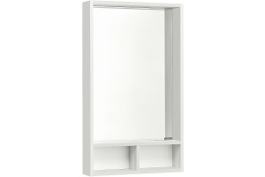 Зеркало Aquaton Йорк 50 белый-светлое дерево