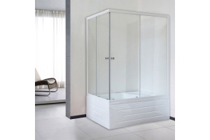 Душевой уголок Royal Bath BP 120х80 R профиль белый стекло прозрачное - 2