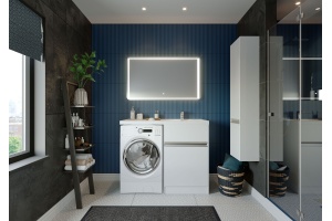 Тумба с раковиной Акватон Лондри 120 R, под стиральную машину - 2