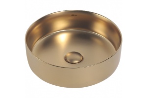 Накладная раковина Abber Bequem 36 золото матовое