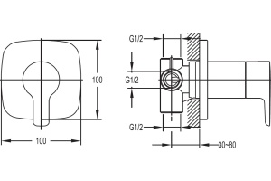 Переключатель потоков Cezares Tesoro F DEV3 01 на три потребителя - 2