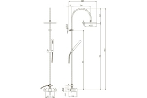 Душевая стойка Paini 92CR6891P1 - 3