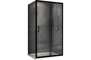 Душевой уголок Abber Schwarzer Diamant 130х80 черный (AG30130BH-S80B)