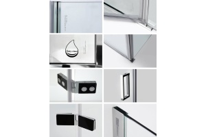 Душевой уголок Wasserkraft Aller Black 10H07RB 120x90 см - 3