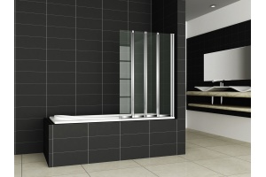 Шторка на ванну Cezares Pratico V4 100/140 P Cr R - 2