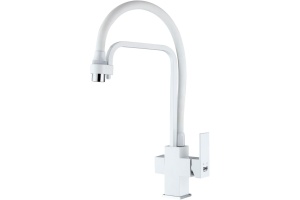 Смеситель Zorg Sanitary ZR 341-8 YF White для кухонной мойки