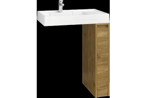 Тумба с раковиной Aquaton Лондри 20 светлое дерево