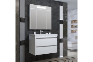 Тумба с раковиной Opadiris Фреш 70 белая - 3