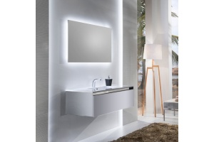 Тумба под раковину Sanvit Кубэ-1 75 белый глянец - 2