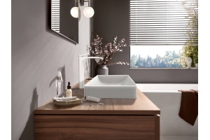 Смеситель для раковины Hansgrohe Vivenis белый матовый - 2