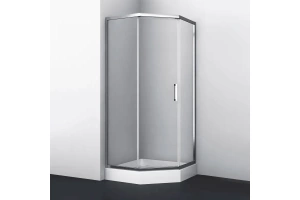 Душевой уголок Wasserkraft Naab 90х90 профиль хром стекло прозрачное