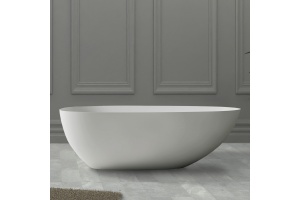 Ванна из искусственного камня ABBER Stein AS9611-1.7 белая матовая