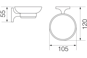 Мыльница Veragio Oscar OSC-5250.CR хром - 2