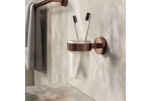 Стакан для зубных щеток WasserKRAFT Asphe розовое золото - 2