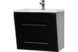 Тумба с раковиной Bellezza Берта подвесная 60 черная - 2