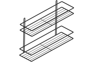 Полка DIWO Смоленск П16100 черный муар