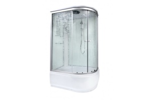 Душевая кабина Deto ЕМ 120х80 с электрикой, хром (EM4512LEL) - 3