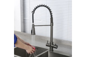 Смеситель для кухни Gappo оружейная сталь - 2