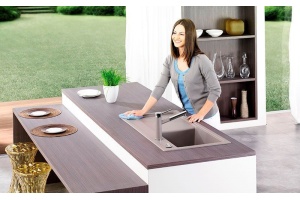 Мойка кухонная Blanco Zenar XL 6S серый беж, левая - 3