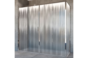 Душевой уголок Vincea Garda 180х80 хром стекло рифленое